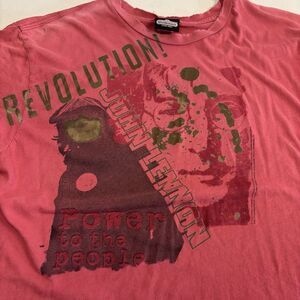 VTG  John Lennon T  Shirt Men's M Revolution Winterland  USA Gruen  Y2K Trashed